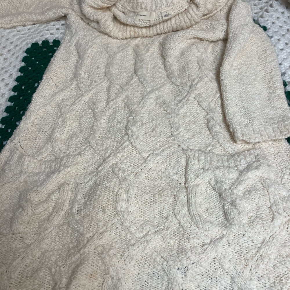 Sleeping on snow sweater dress